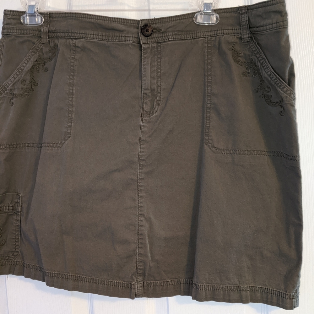 Olive green skort